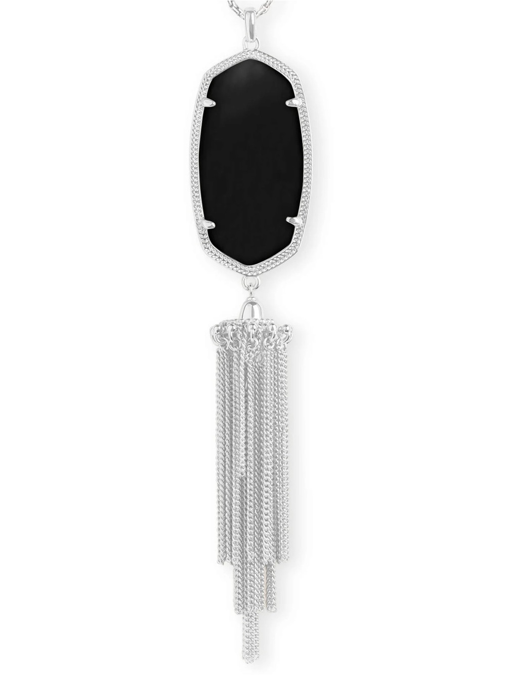 Kendra Scott Black and Silver Rayne Necklace